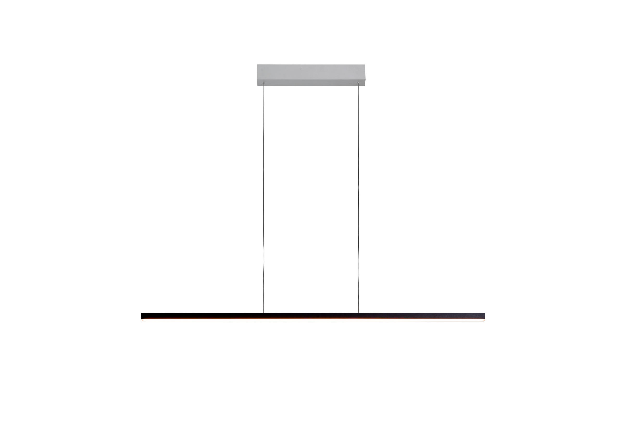 LED-PENDELLEUCHTE Smart 115/5/140 cm   - Schwarz, Design, Metall (115/5/140cm) - BOPP