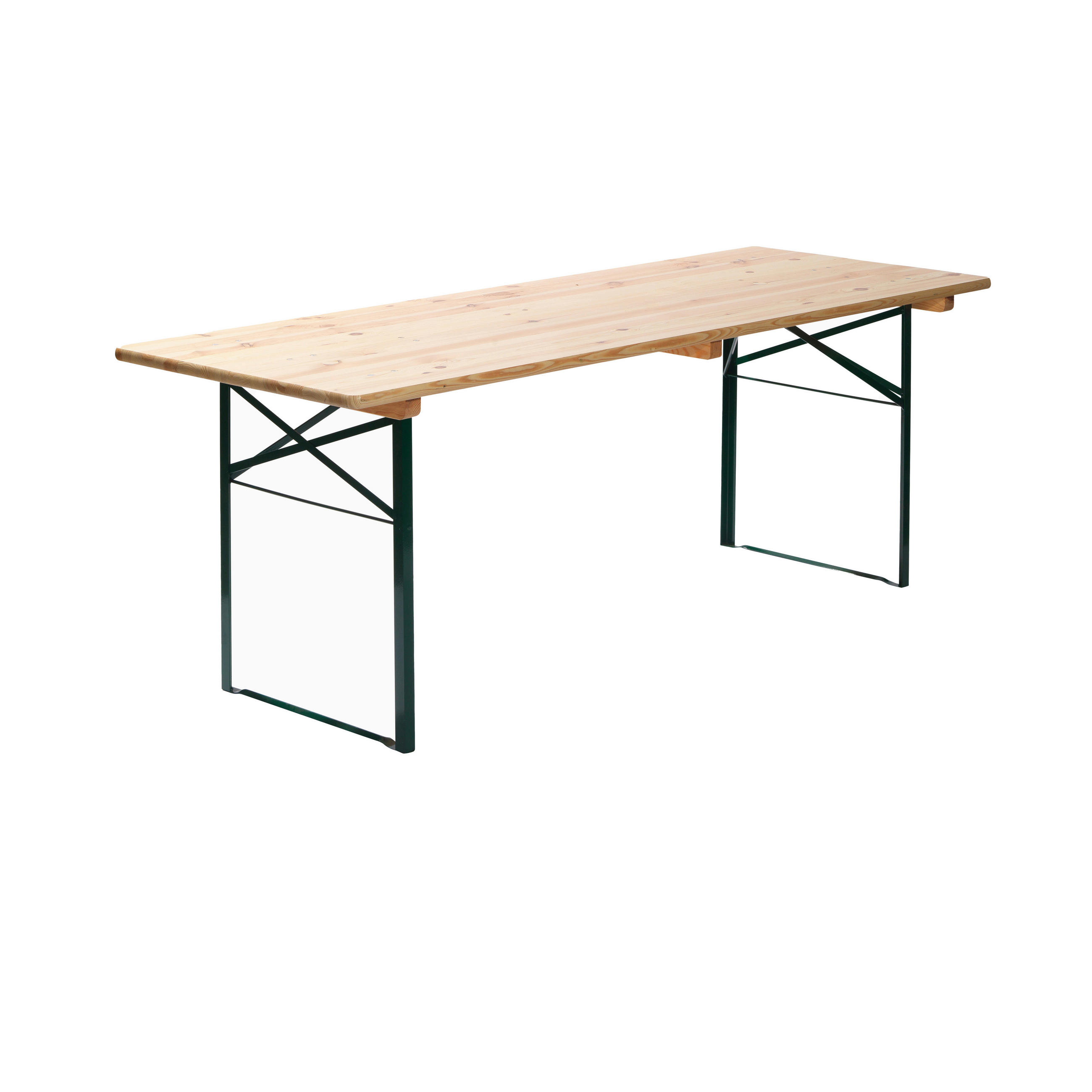 Gardenson Garten-Bartisch Veba Grün, Fichte 220x78x50 cm