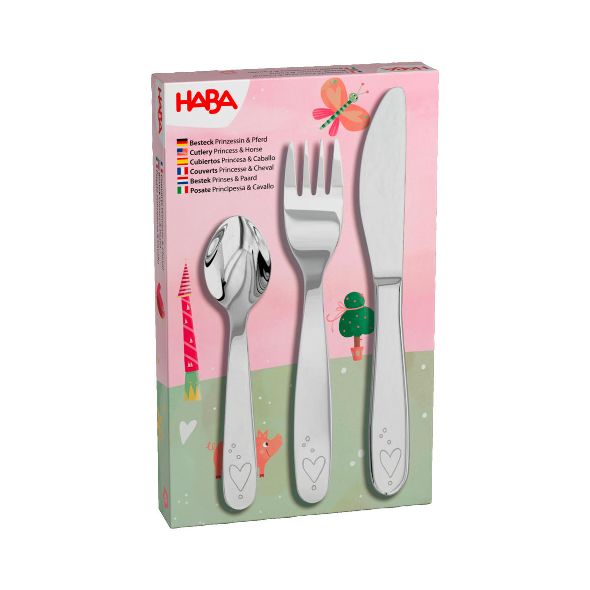 KINDERBESTECK - Edelstahlfarben, Basics, Metall (18/11/2,3cm) - Haba