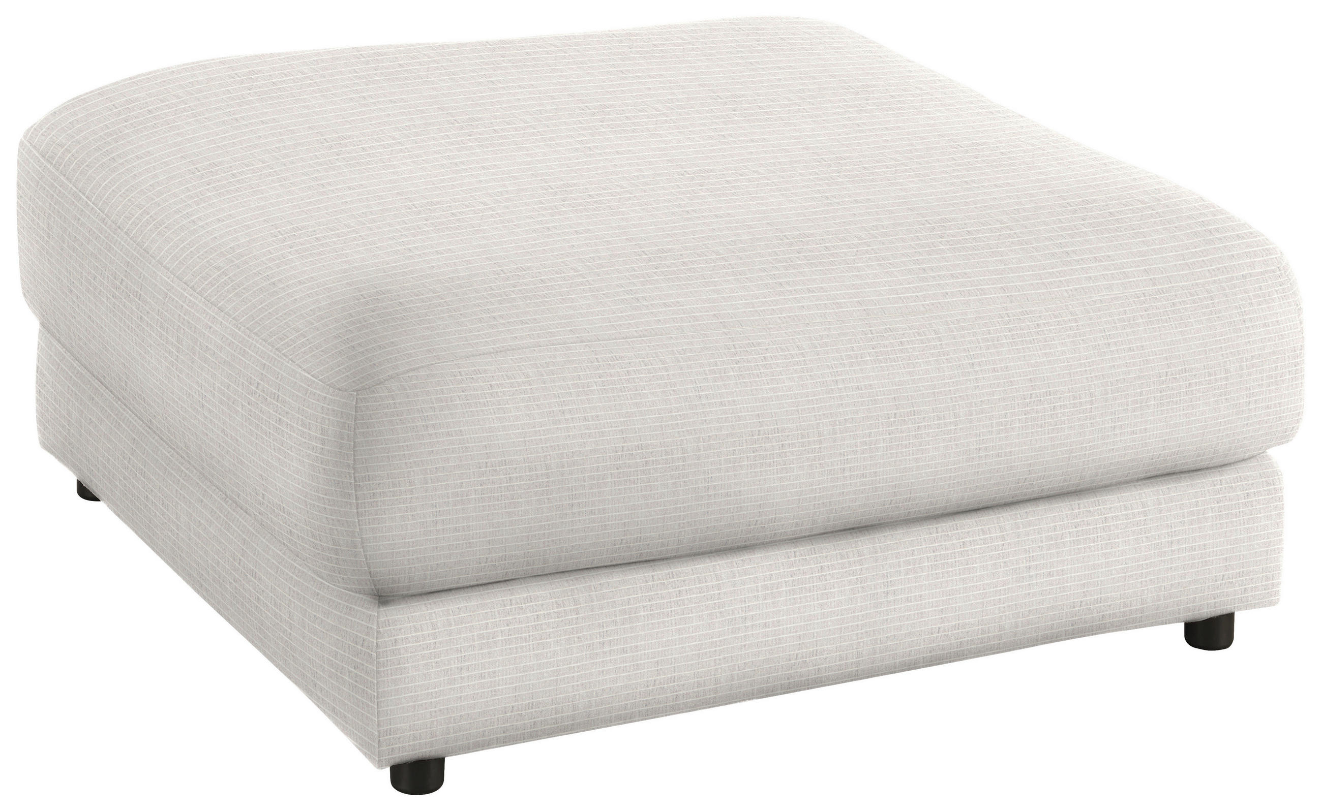 HOCKER in Textil Creme  - Creme/Schwarz, Design, Kunststoff/Textil (100/86/100cm) - Lomoco