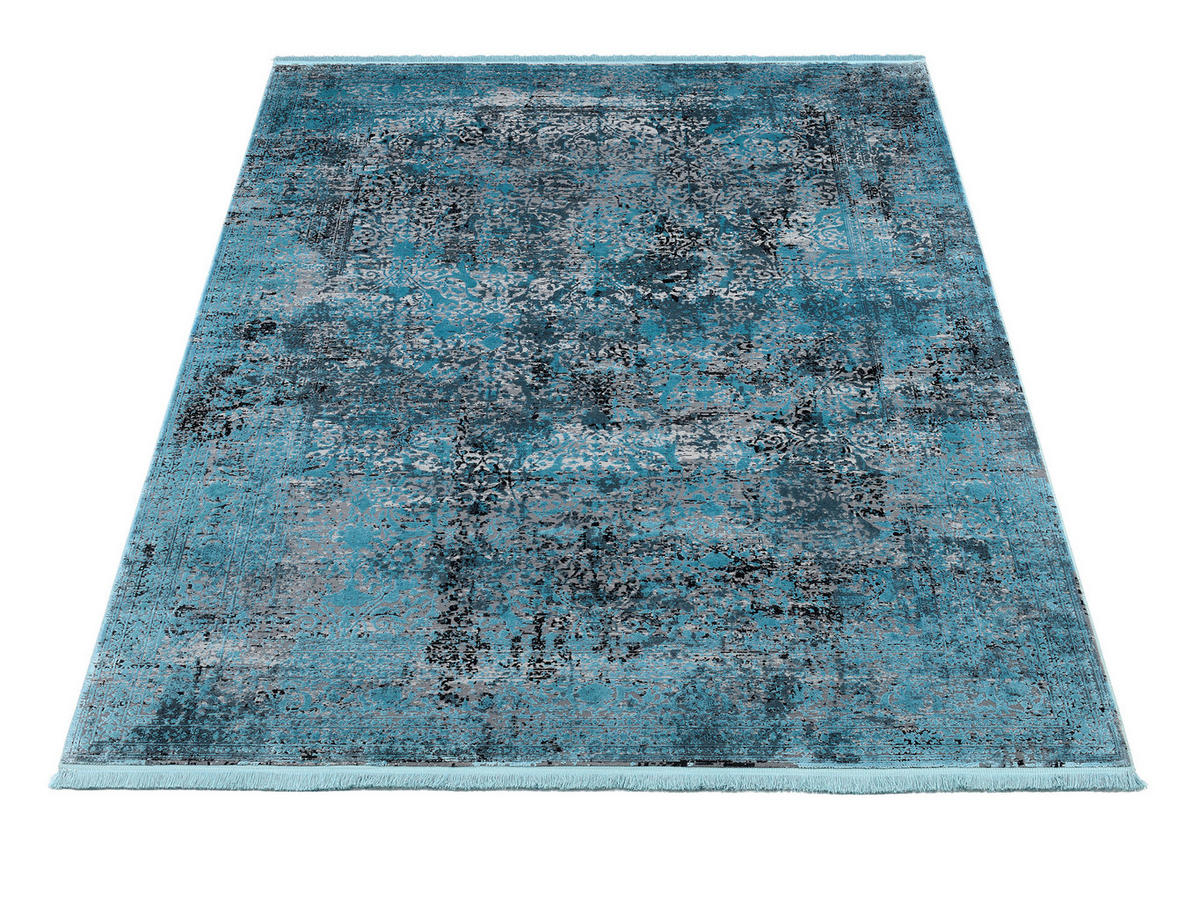 VINTAGE-TEPPICH 120/180 cm Blau  - Blau, Design, Textil (120/180cm) - Dieter Knoll