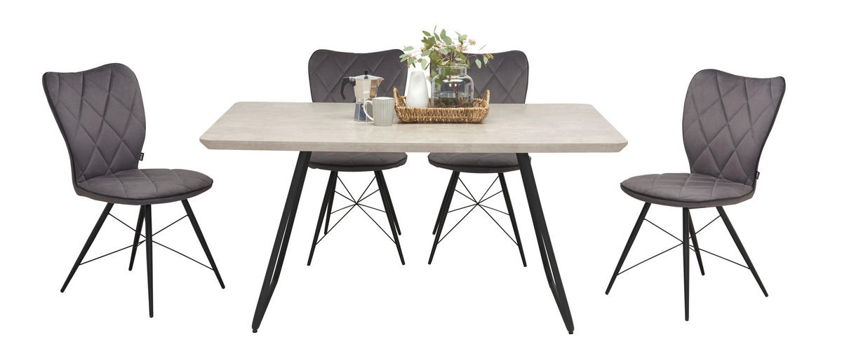 STOLICA  zelena, crna  metal, tekstil      - zelena/crna, Design, metal/tekstil (49/90/61cm) - Hom`in