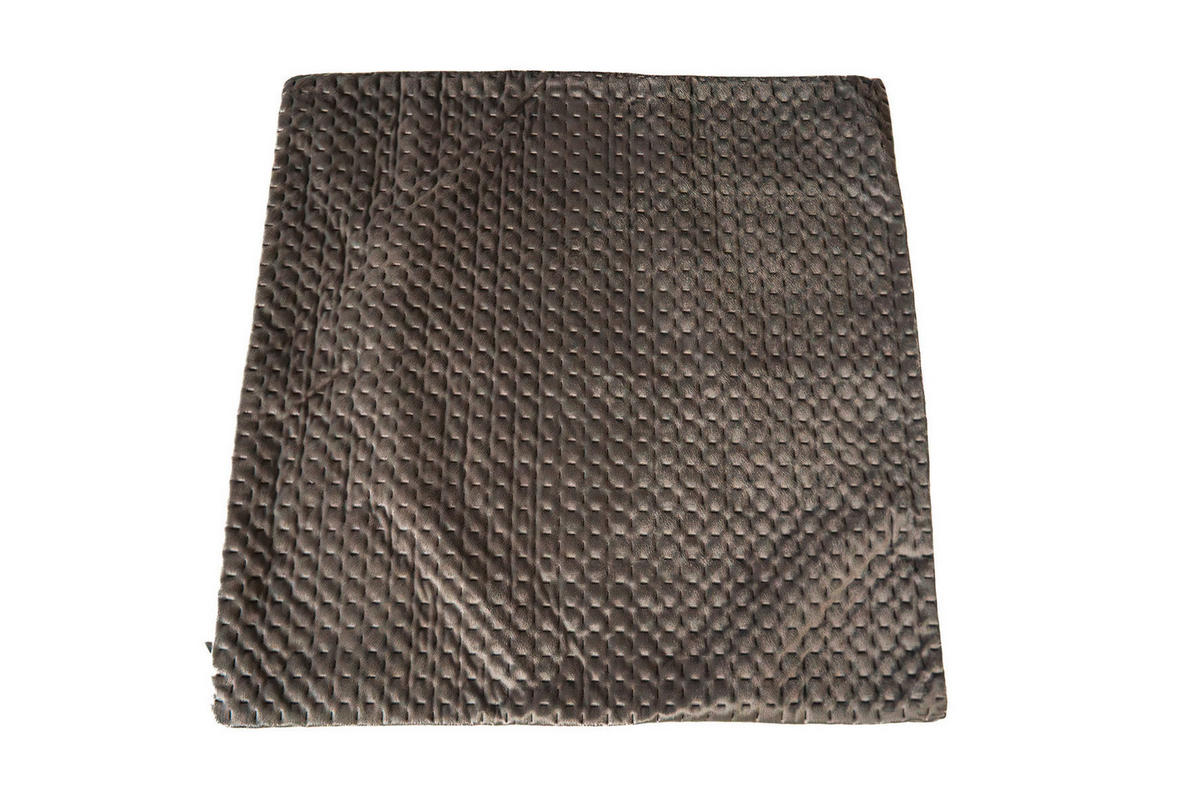 DÍSZPÁRNAHUZAT  - szürke, Basics, textil (45/45/1cm)