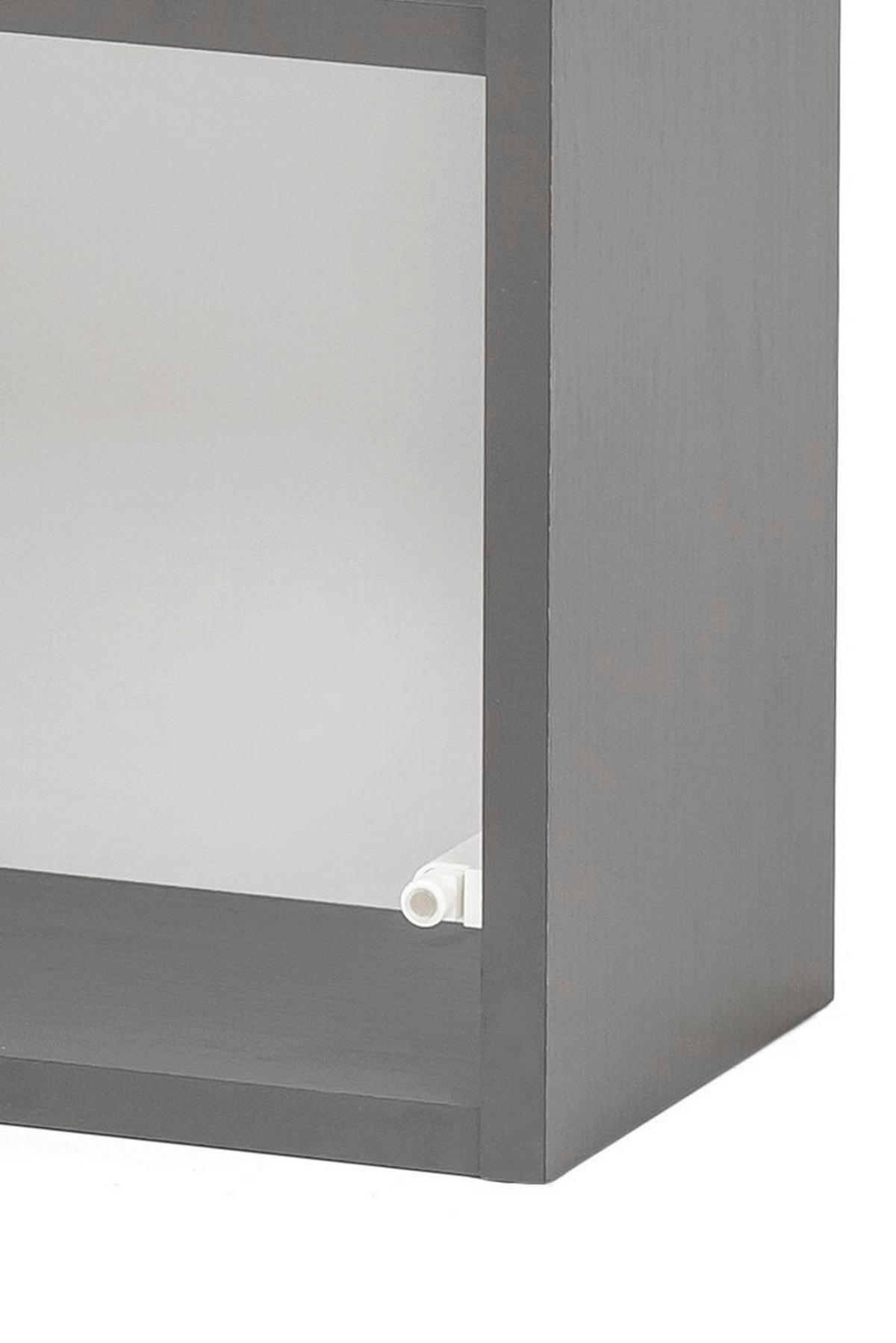HÄNGESCHRANK 40/64/20 cm  - Graphitfarben/Grau, Natur, Holzwerkstoff (40/64/20cm) - Xora