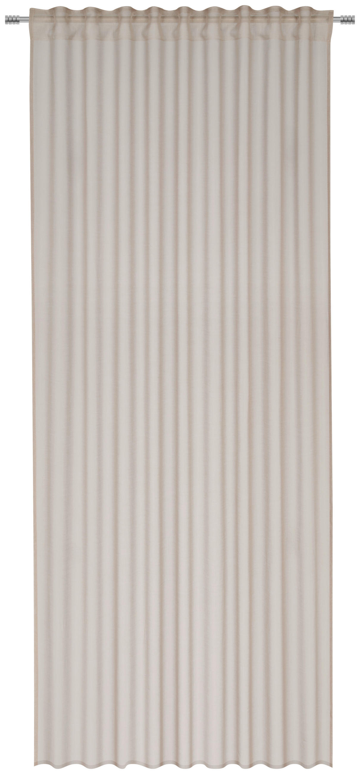 HOTOVÝ ZÁVES, polopriehľadné, 140/245 cm - cappuccino, Basics, textil (140/245cm) - Esposa