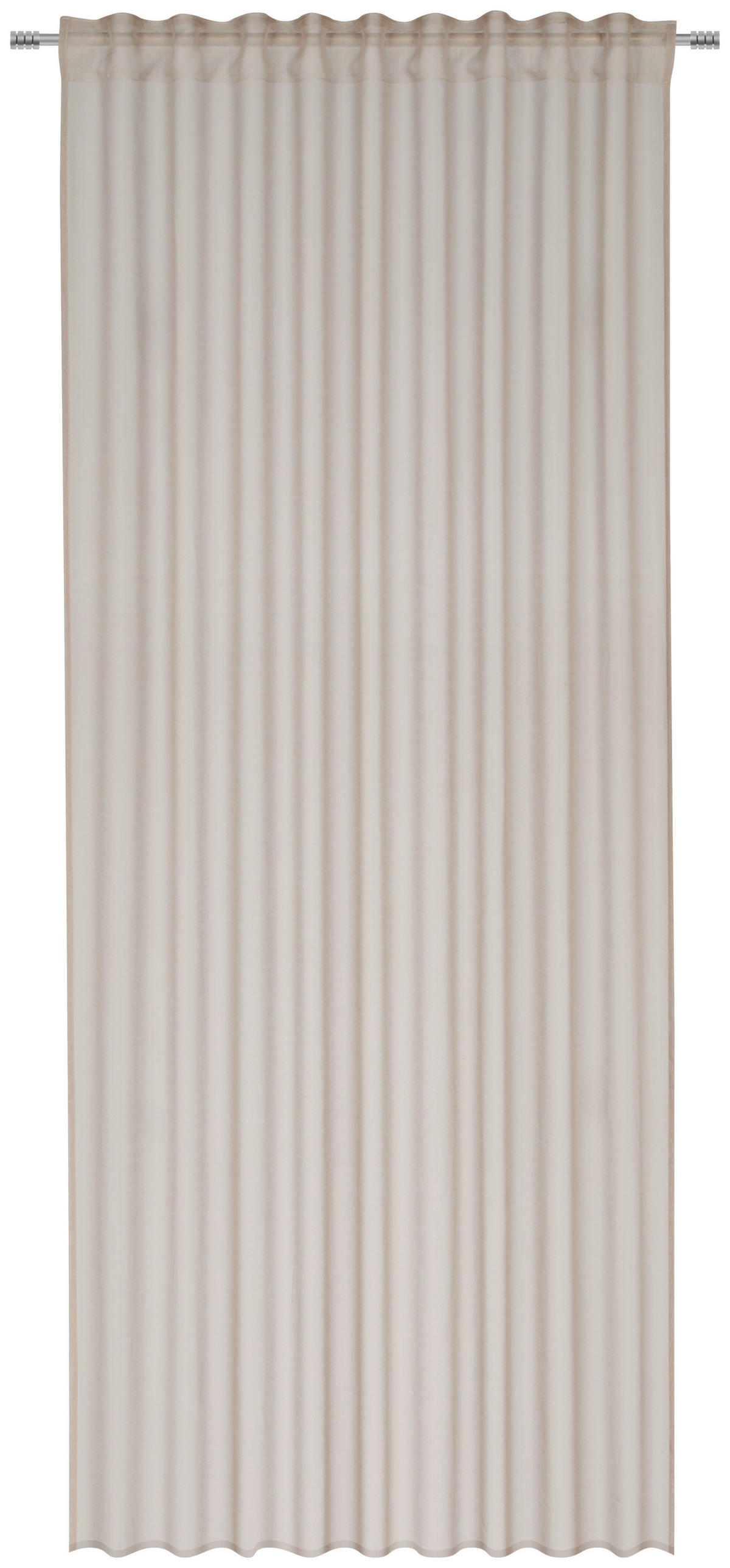 HOTOVÝ ZÁVES, polopriehľadné, 140/245 cm - cappuccino, Basics, textil (140/245cm) - Esposa