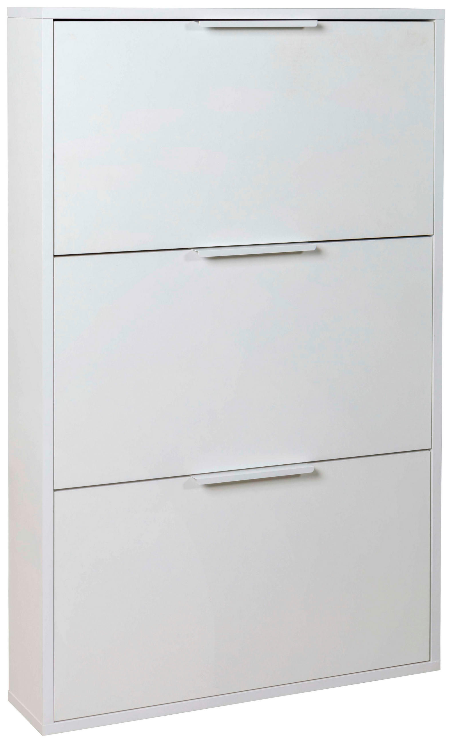 ORMARIĆ ZA OBUĆU  bijela visoki sjaj  drvni materijal     - bijela/bijela visoki sjaj, Design, drvni materijal (65/120/25cm) - Carryhome