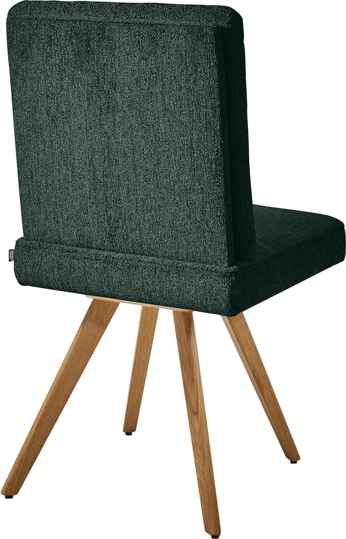 STUHL  in Flachgewebe Holz, Textil  - Eichefarben/Grün, Design, Holz/Textil (46/94/58cm) - Dieter Knoll