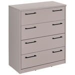 KOMMODE  in 72/84/36 cm  - Kaschmir/Schwarz, Basics, Holzwerkstoff/Kunststoff (72/84/36cm) - Xora