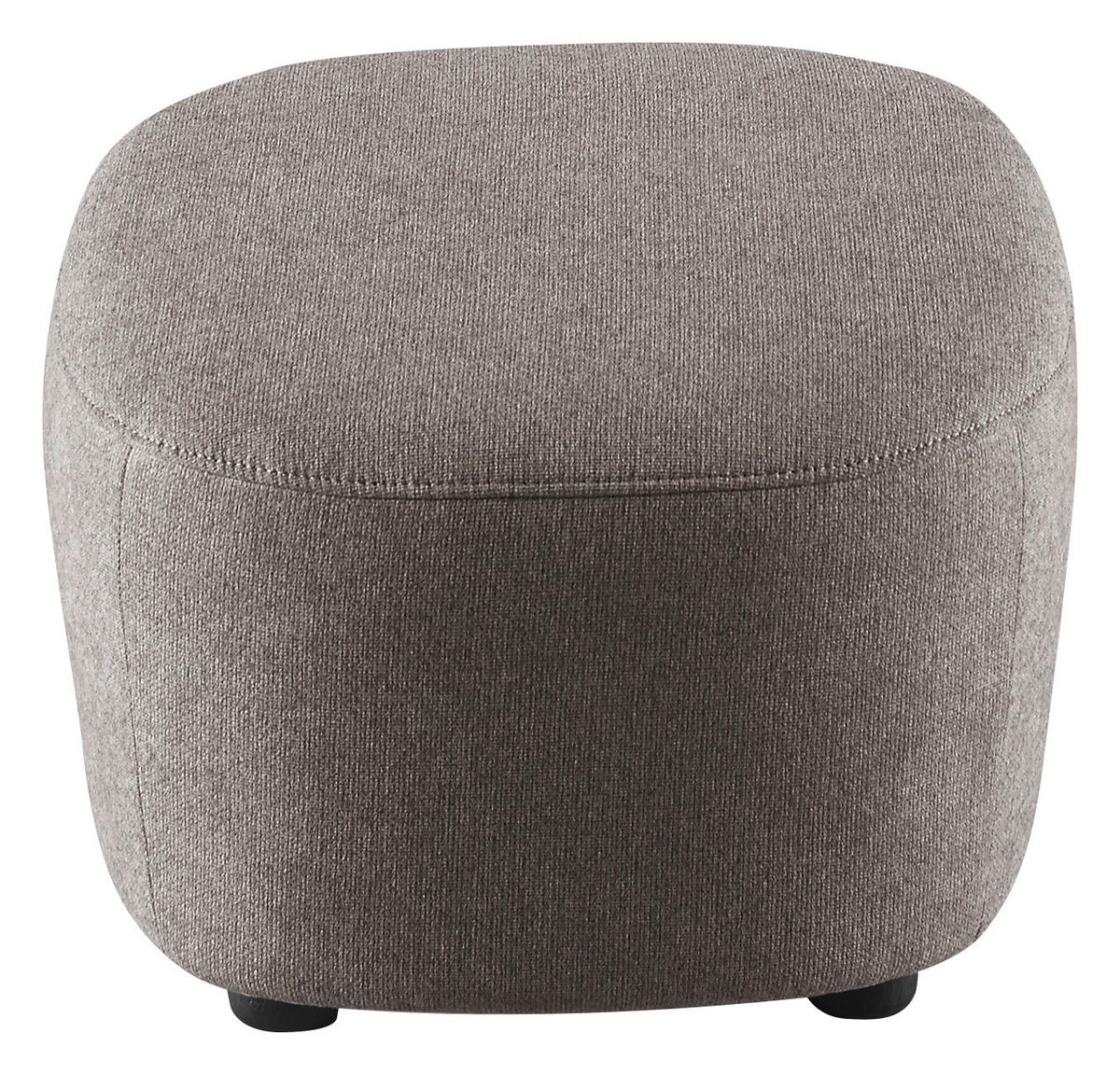 HOCKER Webstoff Grau  - Schwarz/Grau, Design, Kunststoff/Textil (54/41/57cm) - SetOne by Musterring