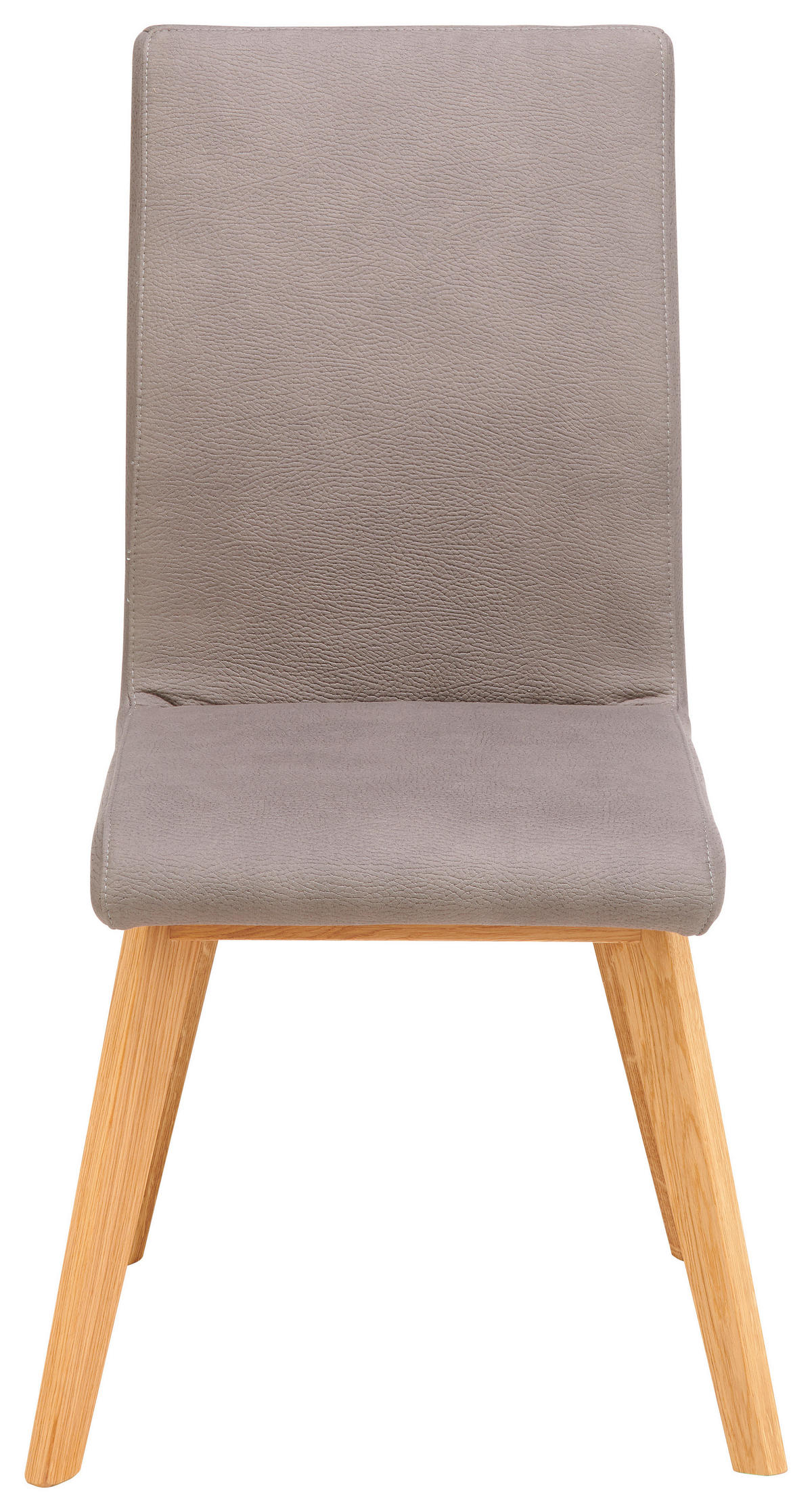 STOL, les, tekstil siva, barve hrasta  - siva/barve hrasta, Design, tekstil/les (45/102/56cm) - Novel