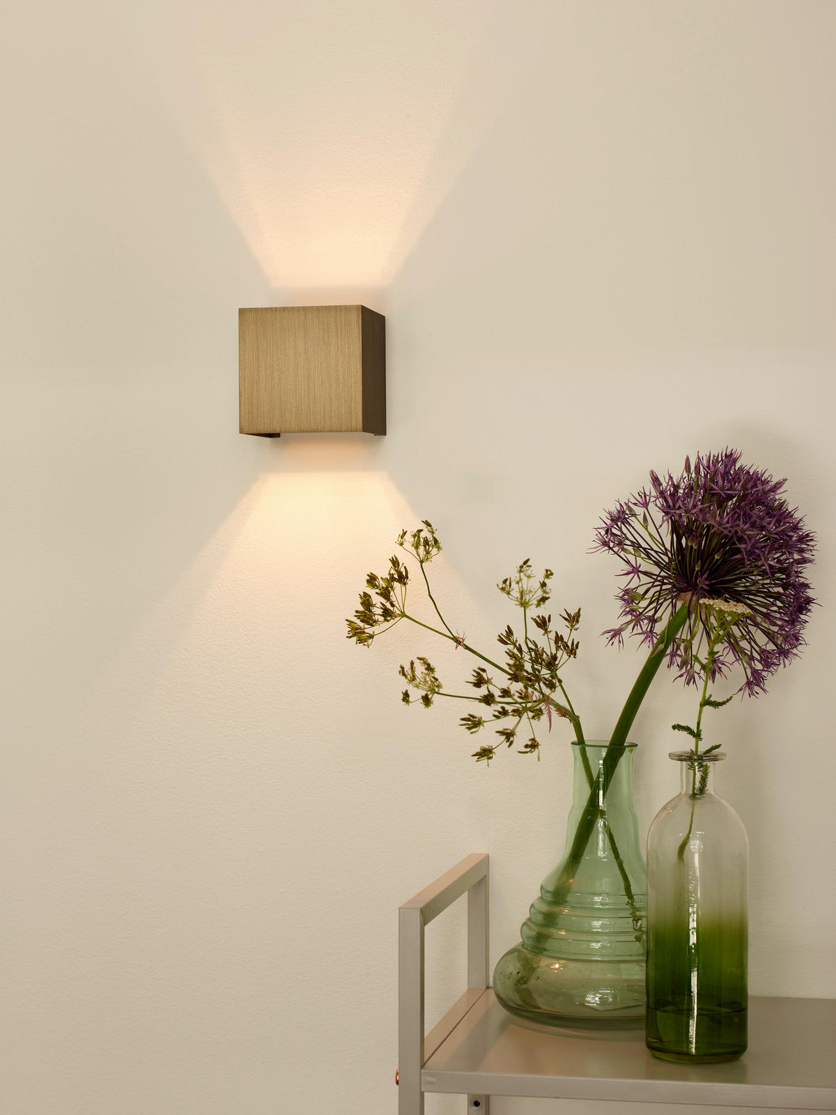 LED-WANDLEUCHTE Xio 9.7/9.7/9.7 cm   - Cappuccino, Design, Metall (9.7/9.7/9.7cm) - Lucide