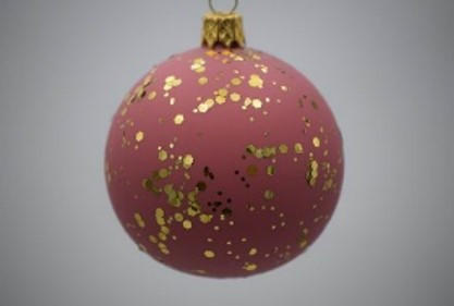 CHRISTBAUMKUGEL 7 cm  - Dunkelrot, Basics, Glas/Metall (7cm) - X-Mas