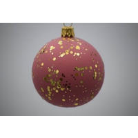 CHRISTBAUMKUGEL 7 cm  - Dunkelrot, Basics, Glas/Metall (7cm) - X-Mas