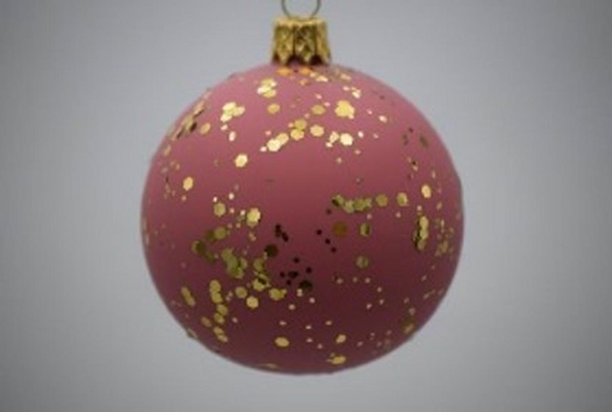 CHRISTBAUMKUGEL 7 cm  - Dunkelrot, Basics, Glas/Metall (7cm) - X-Mas