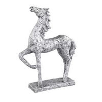 UKRASNI KONJ - srebrna, Dizajnerski, plastika (32/8/41.5cm)