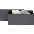SITZBOX in Textil, Holzwerkstoff Anthrazit  - Anthrazit, Design, Holzwerkstoff/Textil (76/38/38cm) - Carryhome