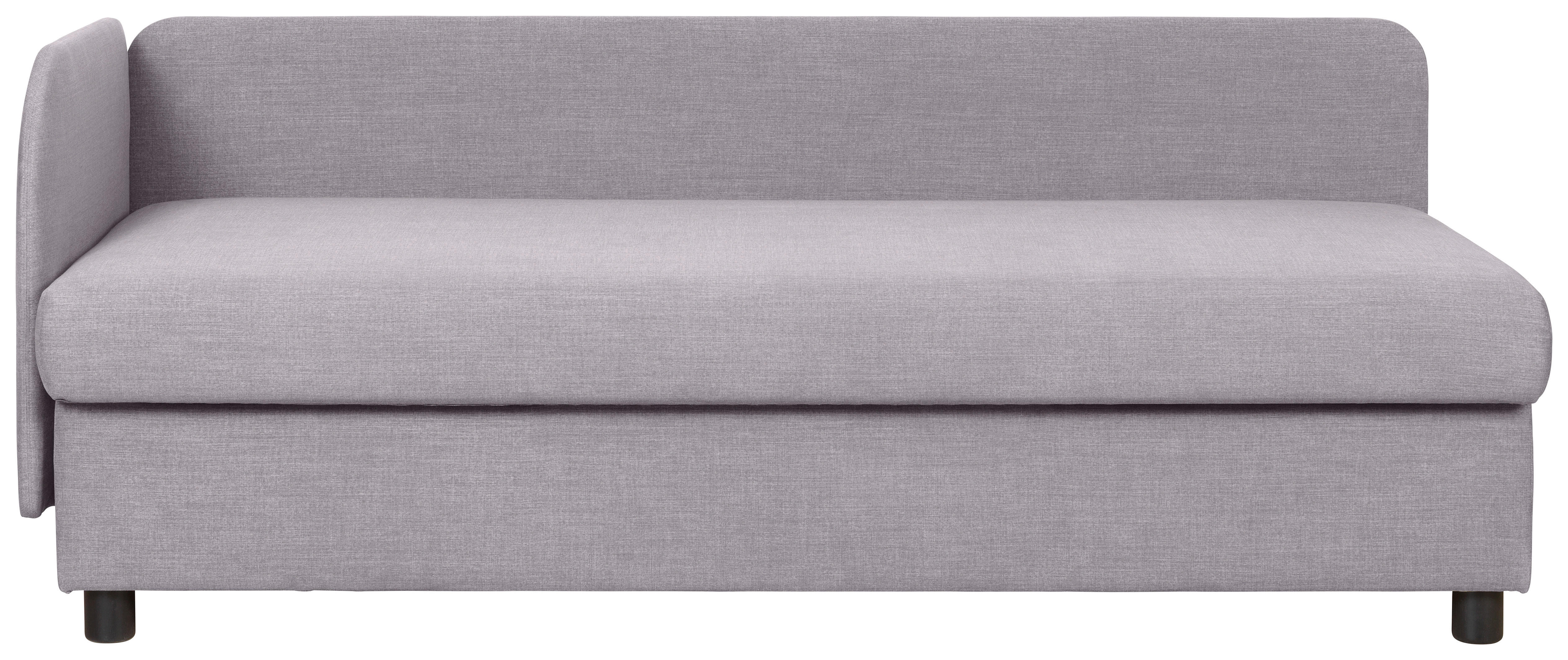 LIEGE in Flachgewebe Grau  - Wengefarben/Grau, KONVENTIONELL, Holz/Textil (206/80/94cm) - Joka