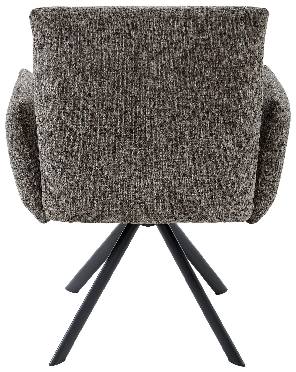 ARMLEHNSTUHL  in Eisen Webstoff  - Schwarz/Braun, Design, Textil/Metall (68/88/66cm) - Hom`in