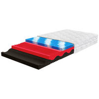 KOMFORTSCHAUMMATRATZE 100/200 cm, Höhe ca.: 20 cm, H1 + H3 = weich + fest,  - Weiß, Basics, Textil (100/200cm) - Xora