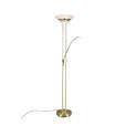 LED-DECKENFLUTER 32,5/180 cm    - Messingfarben/Alabasterfarben, Basics, Glas/Metall (32,5/180cm) - Novel
