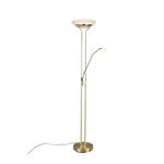 LED-DECKENFLUTER 32,5/180 cm    - Messingfarben/Alabasterfarben, Basics, Glas/Metall (32,5/180cm) - Novel