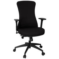 OTOČNÁ ŽIDLE, plochá tkanina, černá - černá, Moderní, textil/plast (69/115/52cm) - MID.YOU