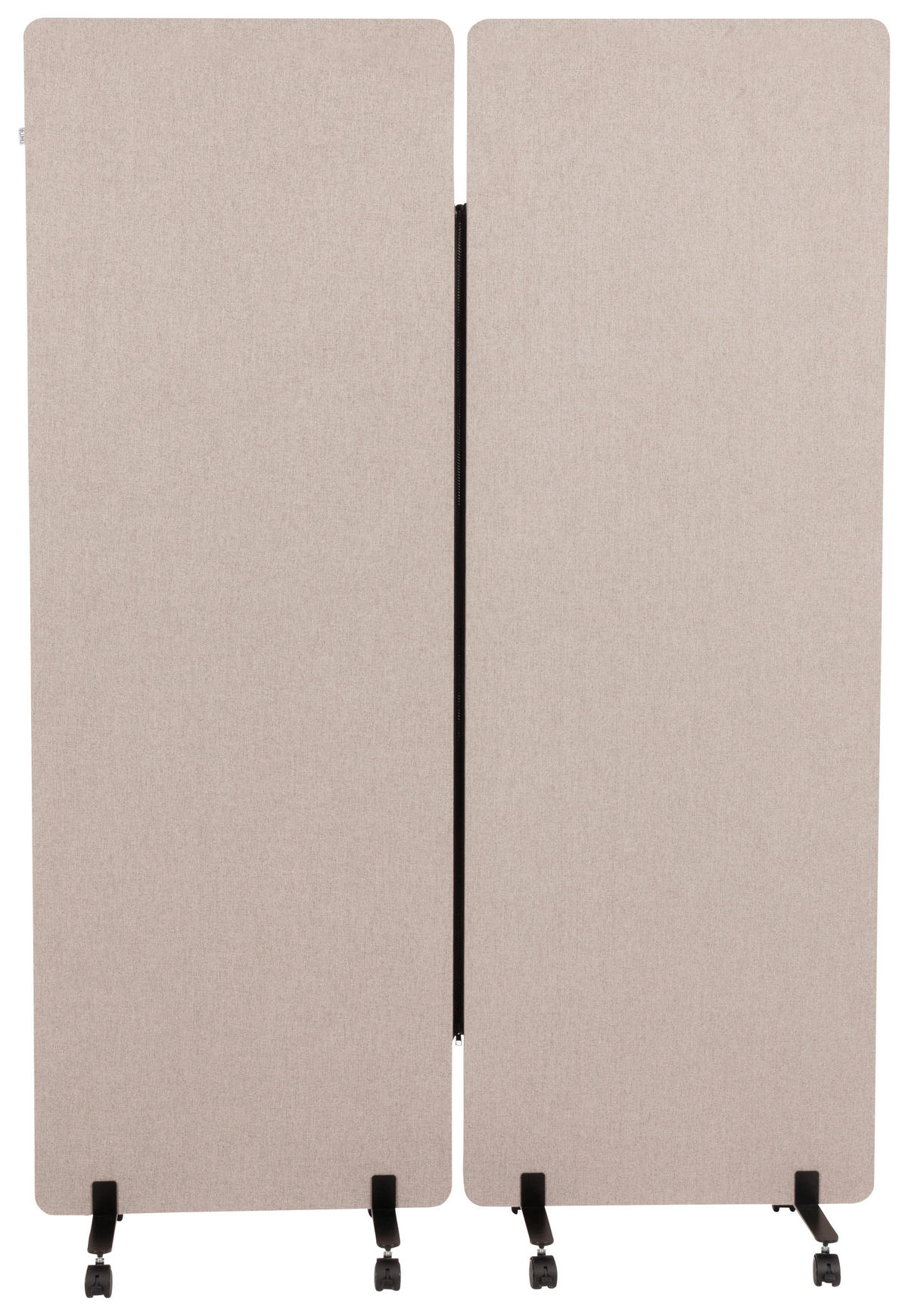 MELLANVÄGG  i metall, plast, textil  taupe  - taupe, Basics, metall/textil (60/177/35cm) - MID.YOU
