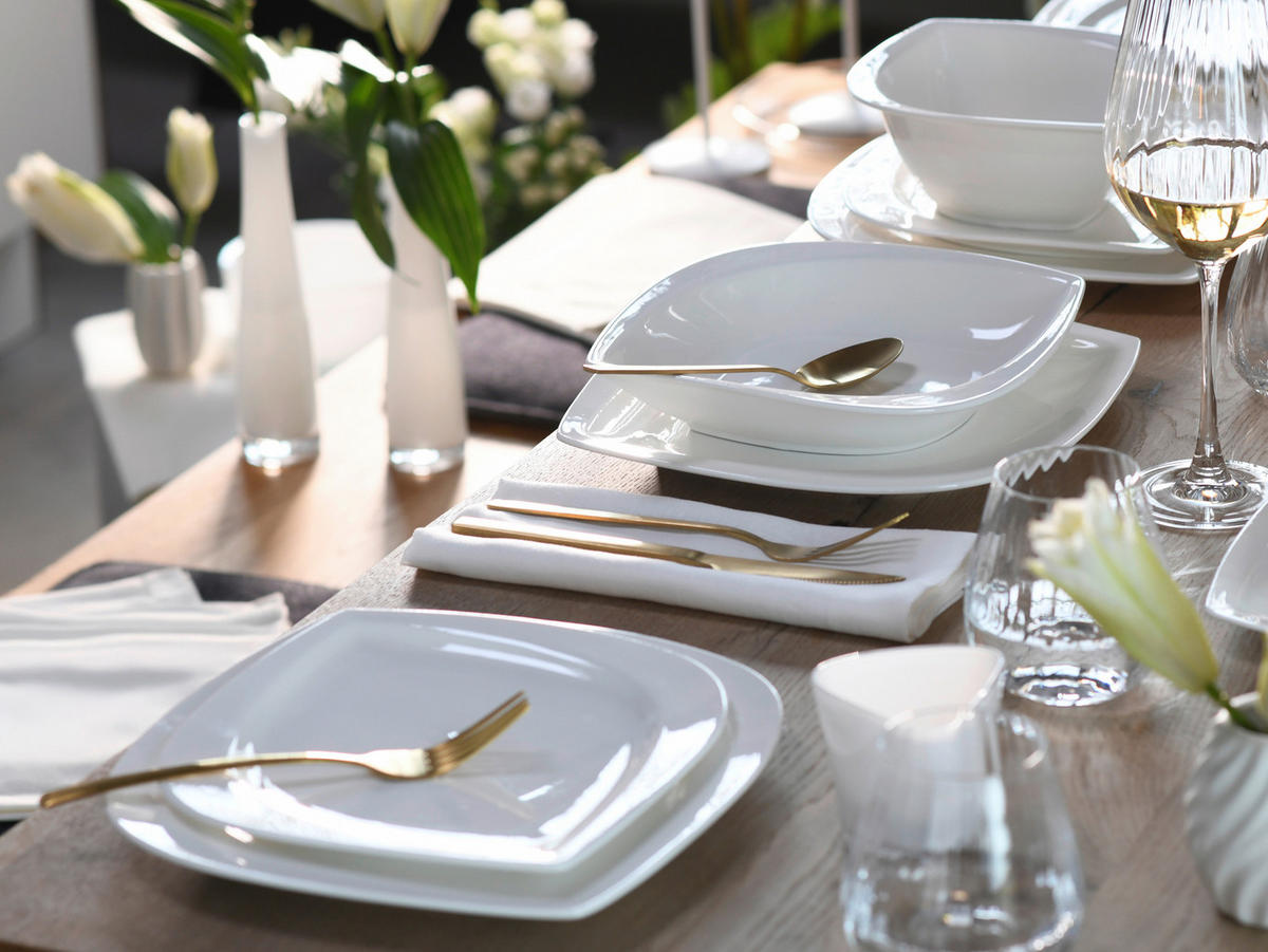 KOMPLETT SERVIS Melbourne 16 delar  - vit, Basics, keramik - Creatable