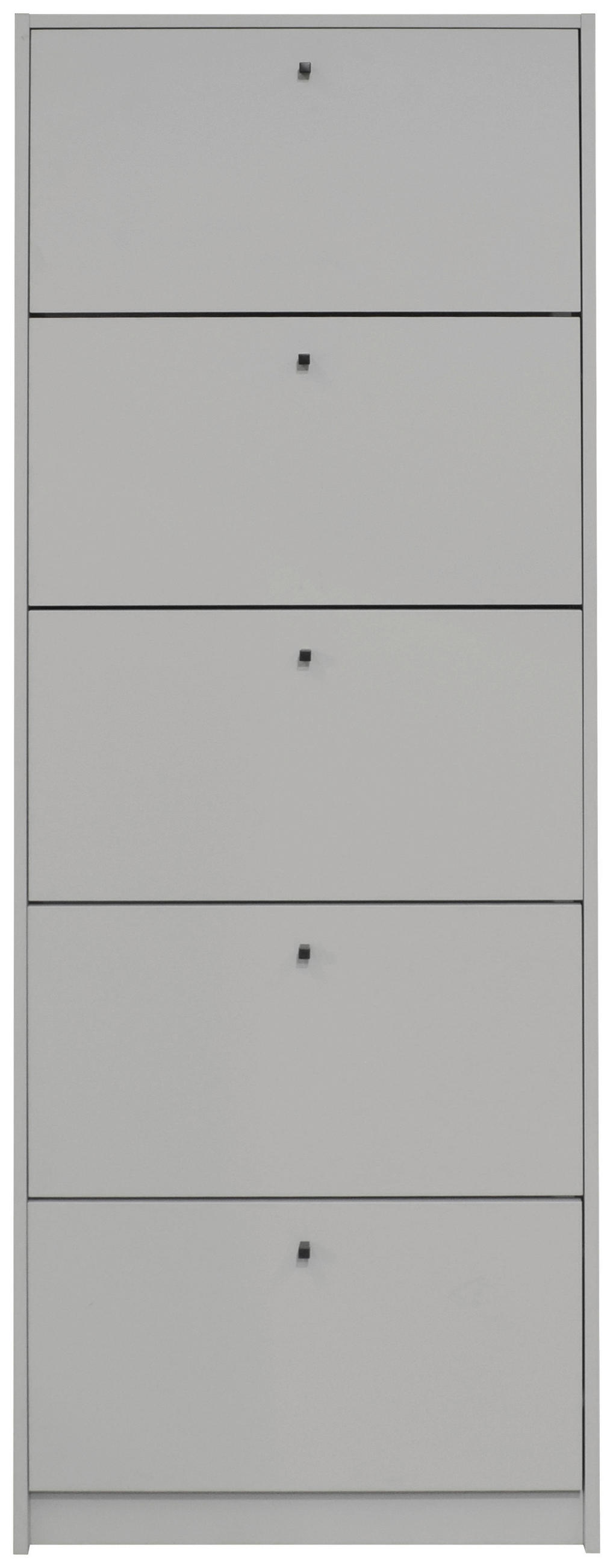 SCHUHKIPPER Flap  in 60/168/16 cm  - Schwarz/Grau, Design, Holzwerkstoff/Metall (60/168/16cm) - Xora