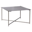 COUCHTISCH 70/70/42 cm quadratisch Taupe  - Taupe/Anthrazit, Design, Metall (70/70/42cm) - Xora