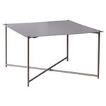 COUCHTISCH 70/70/42 cm quadratisch Taupe  - Taupe/Anthrazit, Design, Metall (70/70/42cm) - Xora