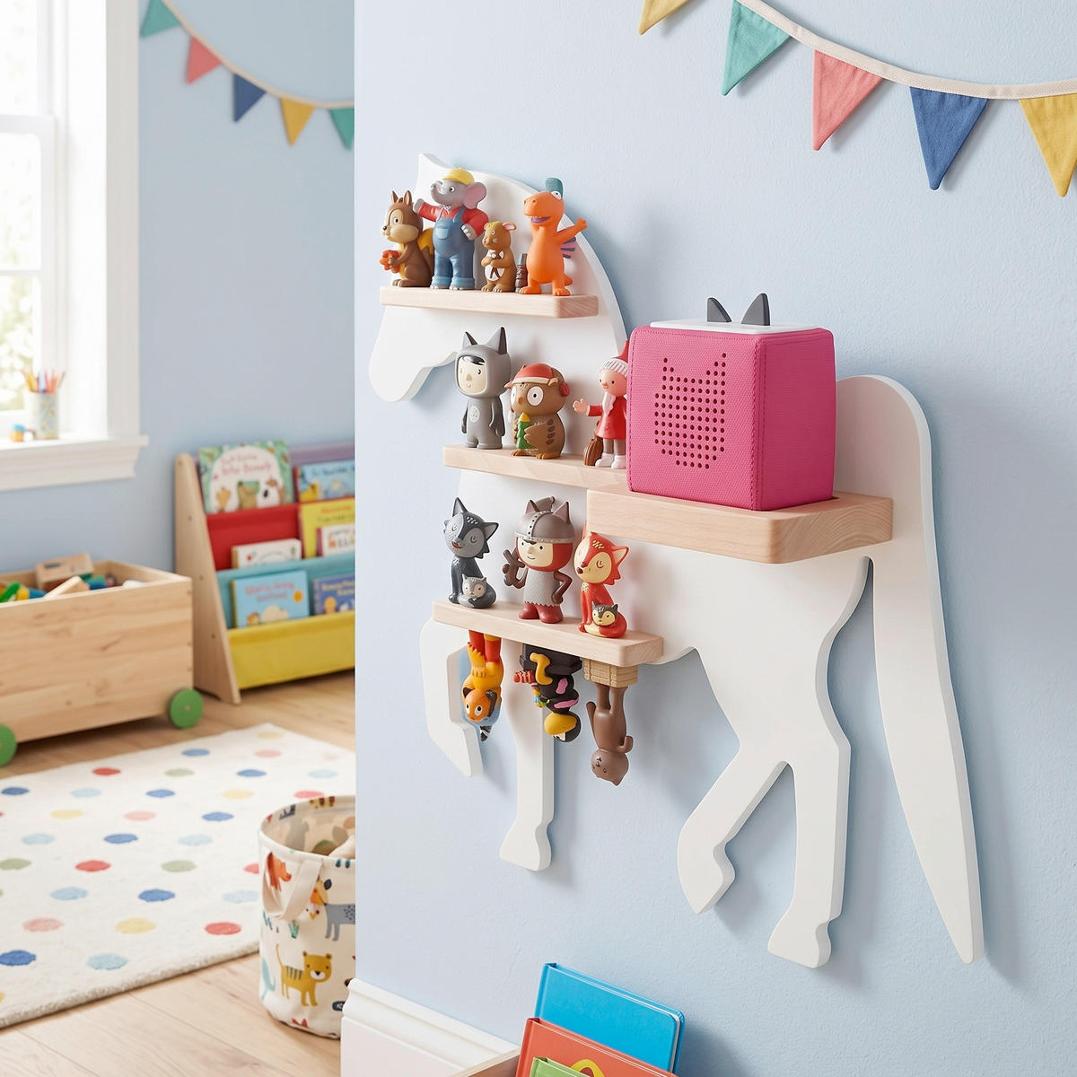 KINDERREGAL  - Weiss, Modern, Holzwerkstoff (46/43/19cm) - Livetastic
