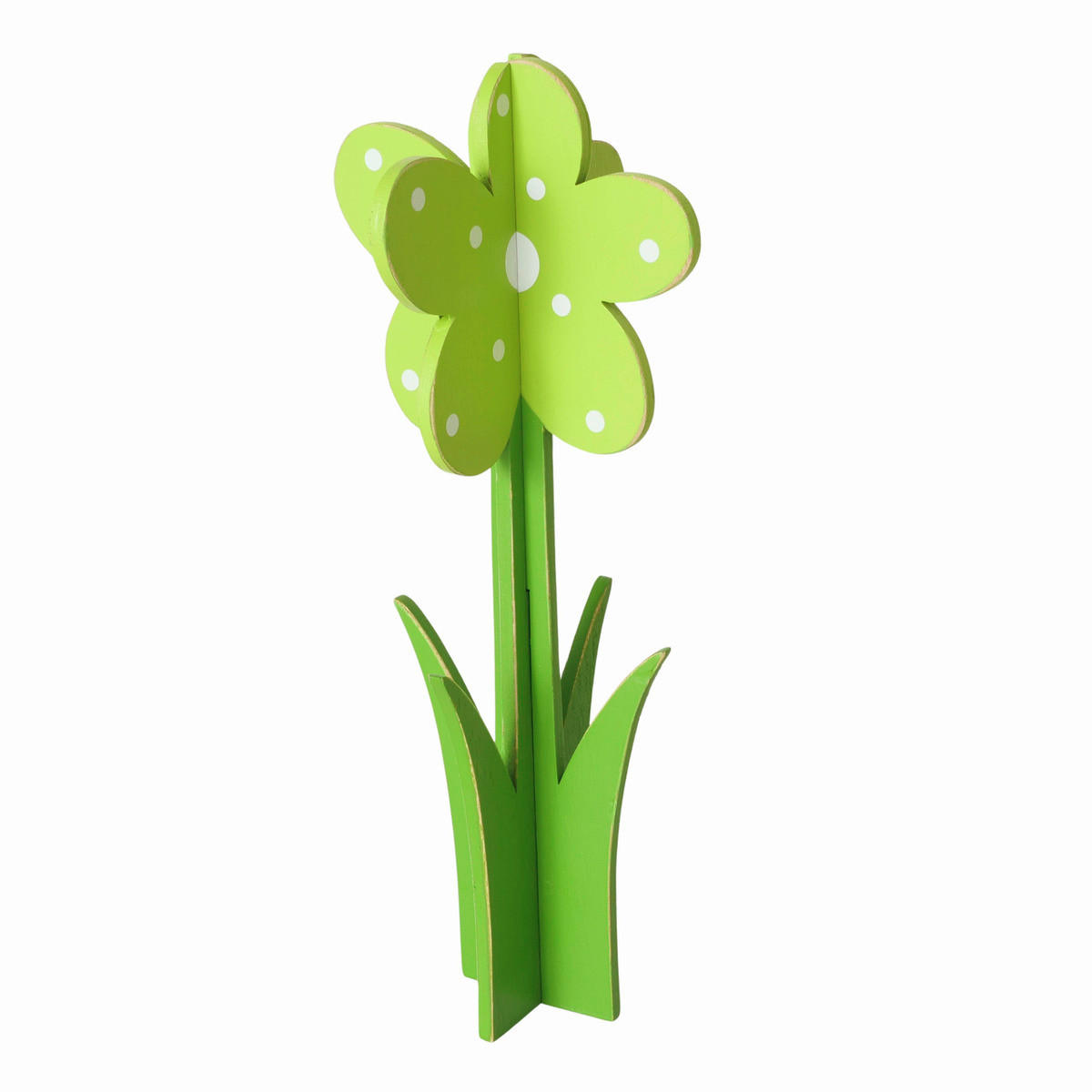 DEKOBLUME - Multicolor/Hellgrün, Basics, Holzwerkstoff (10/10/24cm)