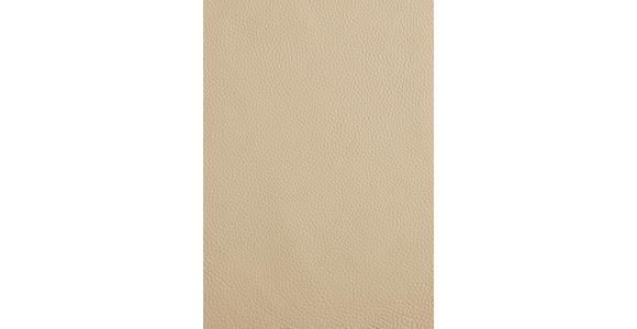 ARMLEHNSTUHL  Sitzfläche 360° drehbar, automatische Rückholfunktion  Echtleder  - Creme/Schwarz, Design, Leder/Metall (62/85/64cm) - Novel