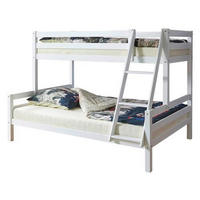 ETAGENBETT - Weiß, MODERN, Holz (140/200cm) - MID.YOU