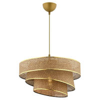 HÄNGELEUCHTE 40/72 cm   - Beige/Goldfarben, Design, Textil/Metall (40/72cm) - P & B