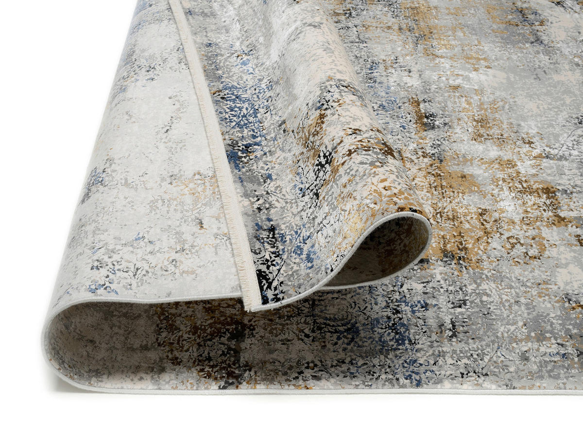 WEBTEPPICH Le Mans Grau, Schwarz  - Schwarz/Grau, Design, Textil (200/290cm) - Dieter Knoll