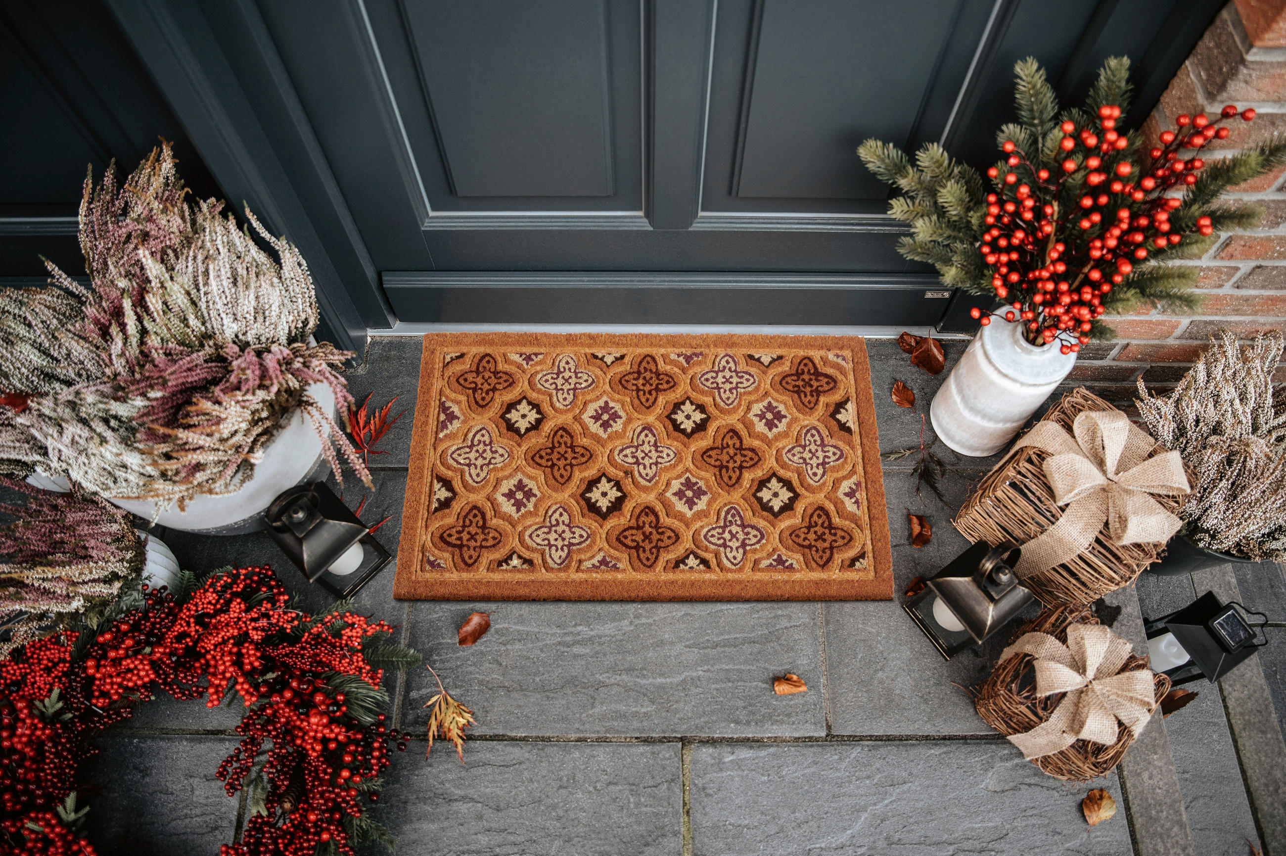 KOKOSMATTE 45/75 cm Mix Mats  - Hellbraun/Dunkelbraun, Basics, Naturmaterialien/Kunststoff (45/75cm) - Esposa