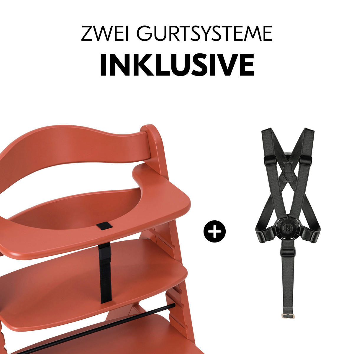 HOCHSTUHL ALPHA + Terracotta CORK  - Terracotta, Basics, Holz (56/77/48cm) - Hauck