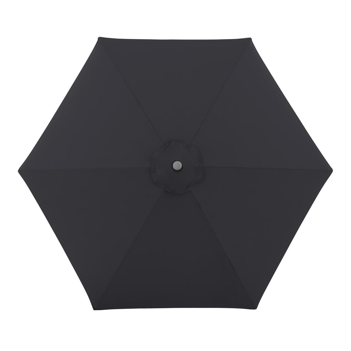 SONNENSCHIRM  270/270 cm  - Anthrazit/Silberfarben, Konventionell, Textil/Metall (270/270cm) - Doppler