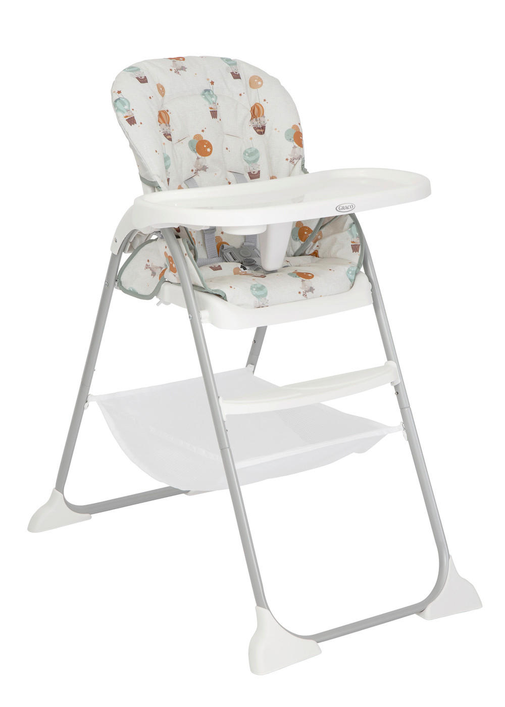KOMBIHOCHSTUHL SnackEase Multicolor Up&Away  - Multicolor, Basics, Kunststoff (61,2/103/86cm) - Graco