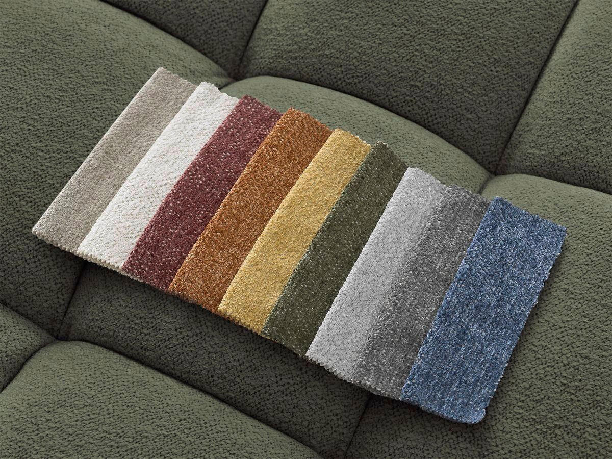 ECKSCHLAFSOFA EVEREST  mit Rücken echt, Armteil links, Armteil rechts Flachgewebe Grün  - Schwarz/Grün, MODERN, Kunststoff/Textil (198/423/212cm)