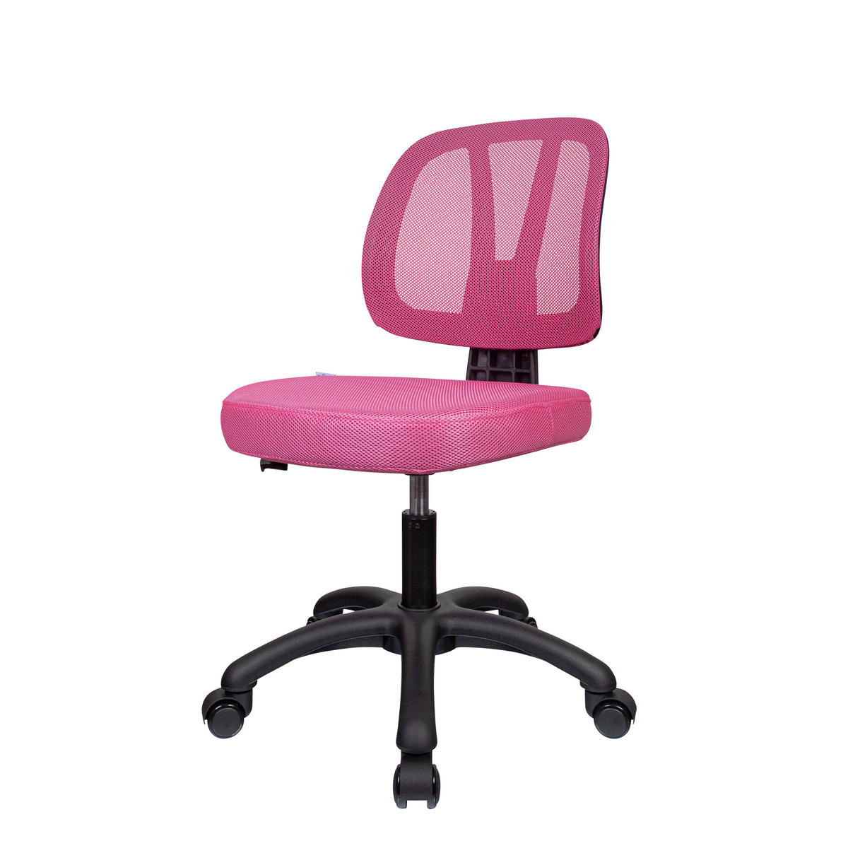 OTOČNÁ ŽIDLE PRO MLÁDEŽ, síťovina, růžová - růžová, Basics, textil/plast (46/84/51cm) - MID.YOU