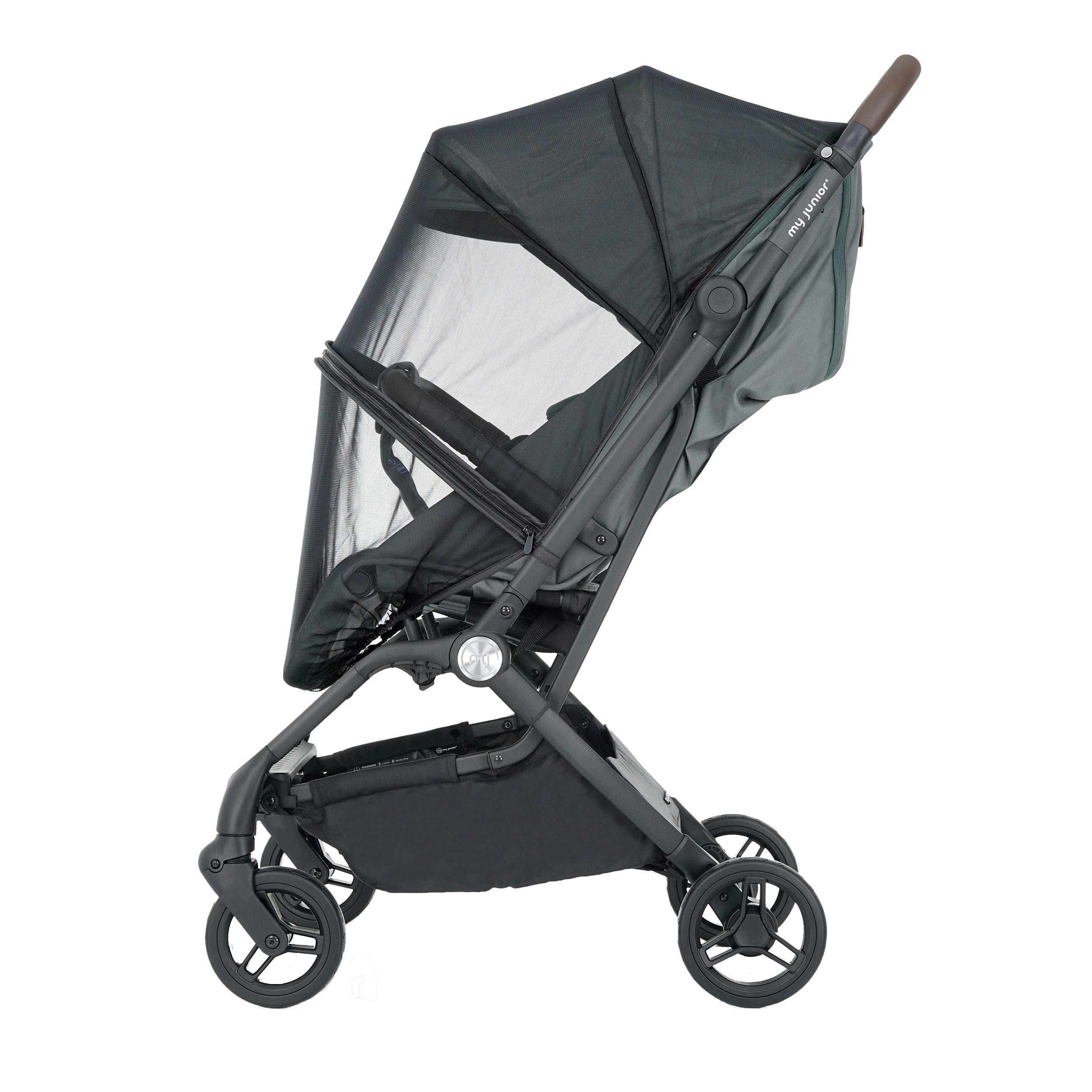 KINDERWAGENAUSSTATTUNG my junior® PICO³ Moskitonetz  - Schwarz, Basics, Textil (6/6/3cm) - My Junior