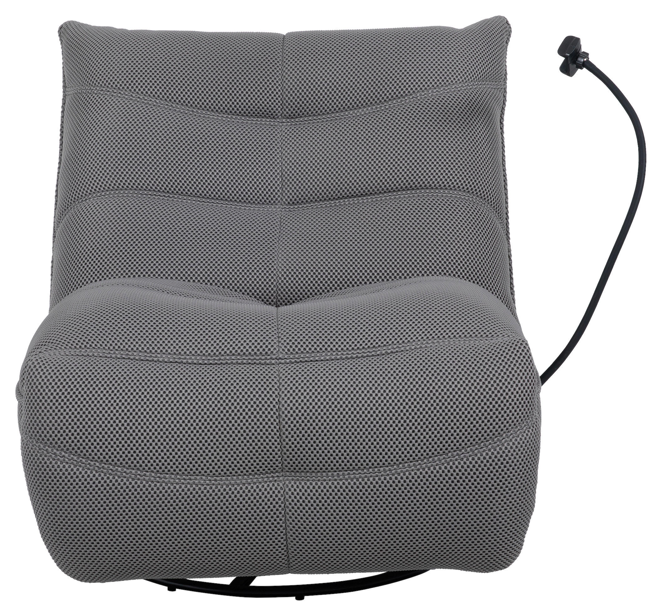 GUNGSTOL i vävt tyg antracit  - svart/antracit, Modern, metall/textil (91,4/92,7/107,9cm) - Livetastic