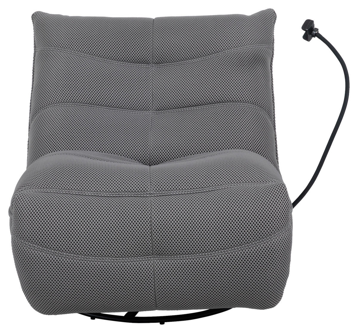 GUNGSTOL i vävt tyg antracit  - svart/antracit, Modern, metall/textil (91,4/92,7/107,9cm) - Livetastic