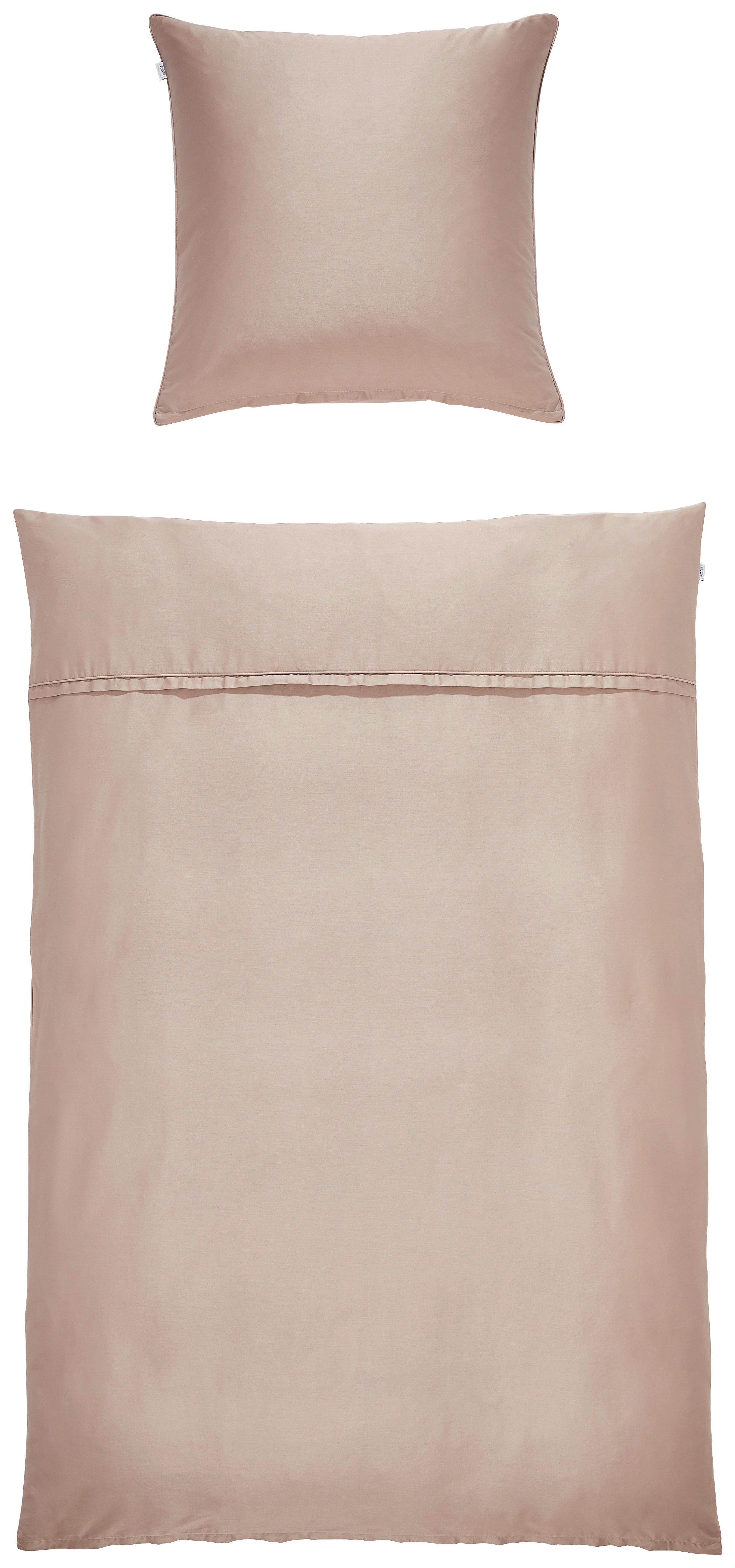 Thumbnail - Schöner Wohnen Bettwäsche SW-Pure, Rosa, Altrosa, Textil, Uni, 135x200 cm, Oeko-Tex® Standard 100, pflegeleicht, hautfre...