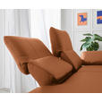 RÉCAMIERE in Echtleder Cognac  - Chromfarben/Cognac, Design, Leder/Metall (209/85-109/95-16cm) - Dieter Knoll