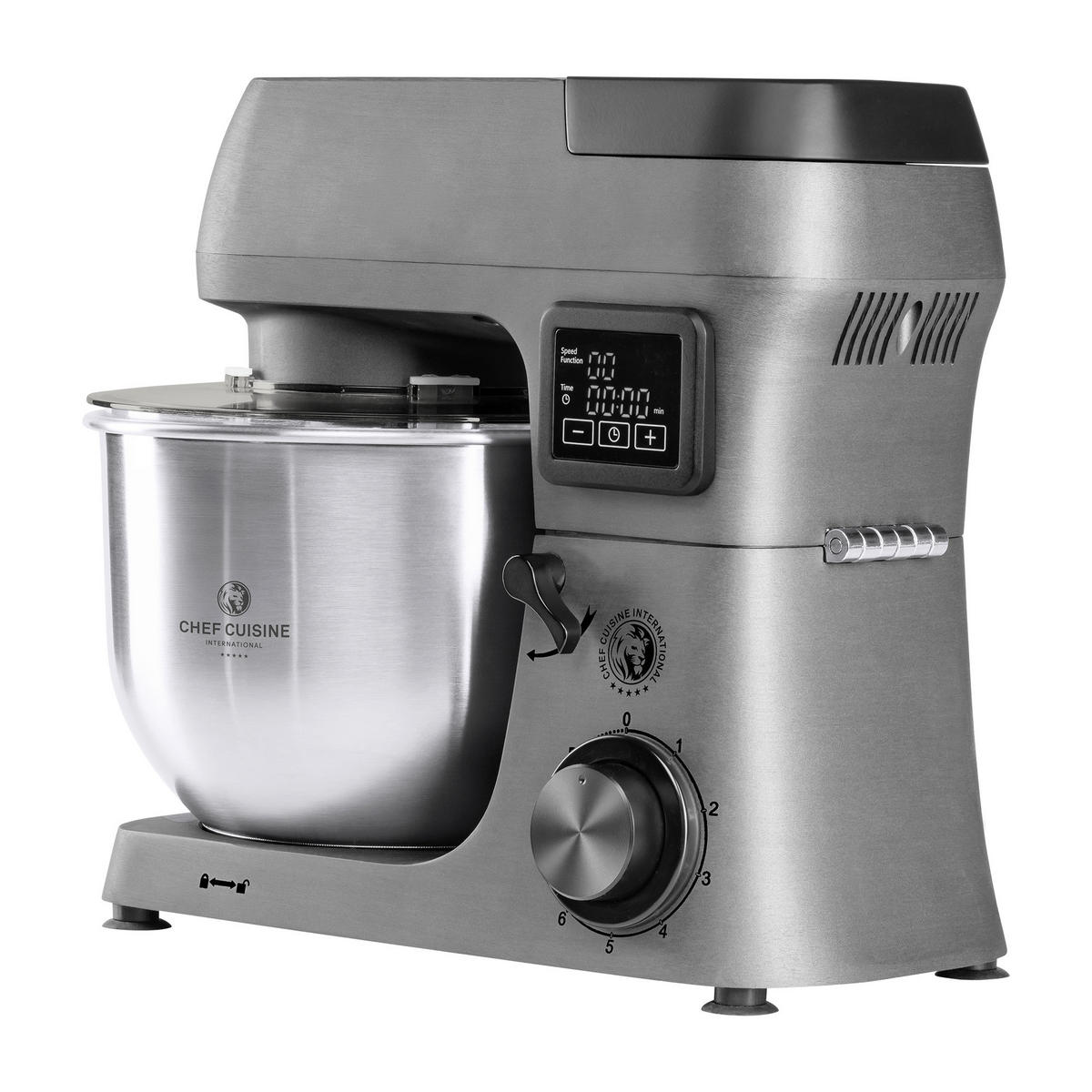 MULTI-KÜCHENMASCHINE Chef Cuisine Küchenmaschine  - Edelstahlfarben/Dunkelgrau, Basics, Kunststoff/Metall (24/37/31.5cm) - CHEF CUISINE